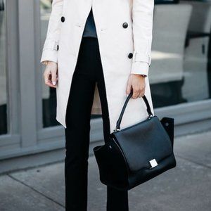 🖤 CELINE Trapeze Bag in Black Leather & Suede - Medium